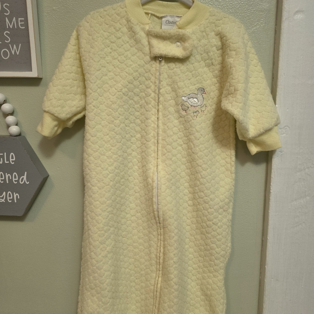 Vintage Carter's Soft Yellow Baby Sleep Sack